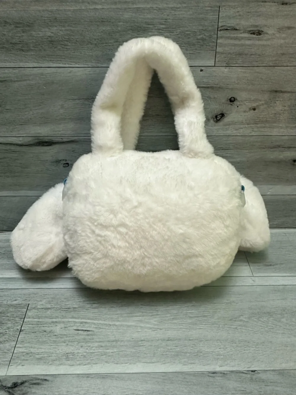 Sanrio  Cinnamonroll white  Plush Bunny Handbag with Bow Accent